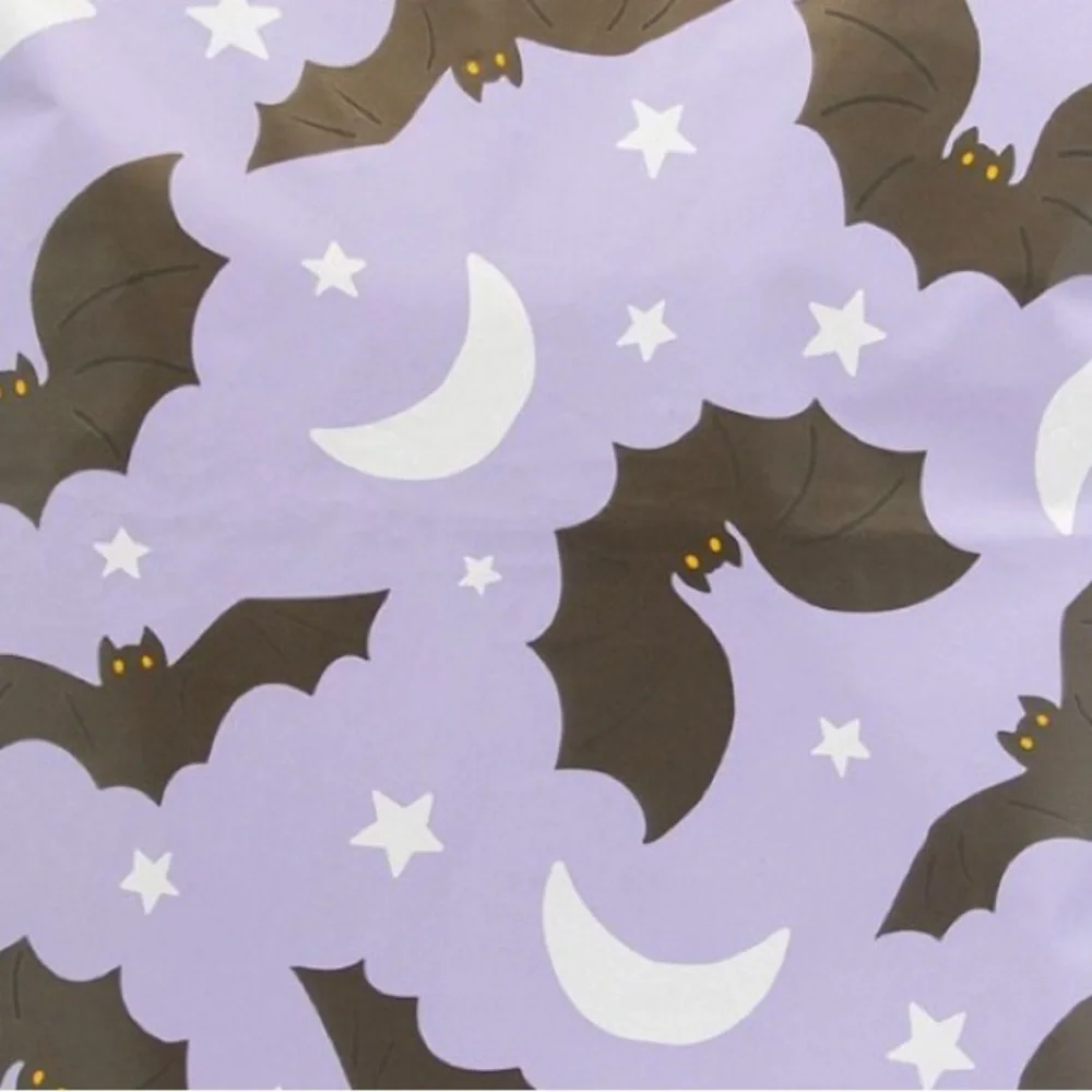 10 Purple Bat and Moon Mailers For Costumes, Jackets, Sweaters & Jeans 14.5x19 - Picture 4 of 4